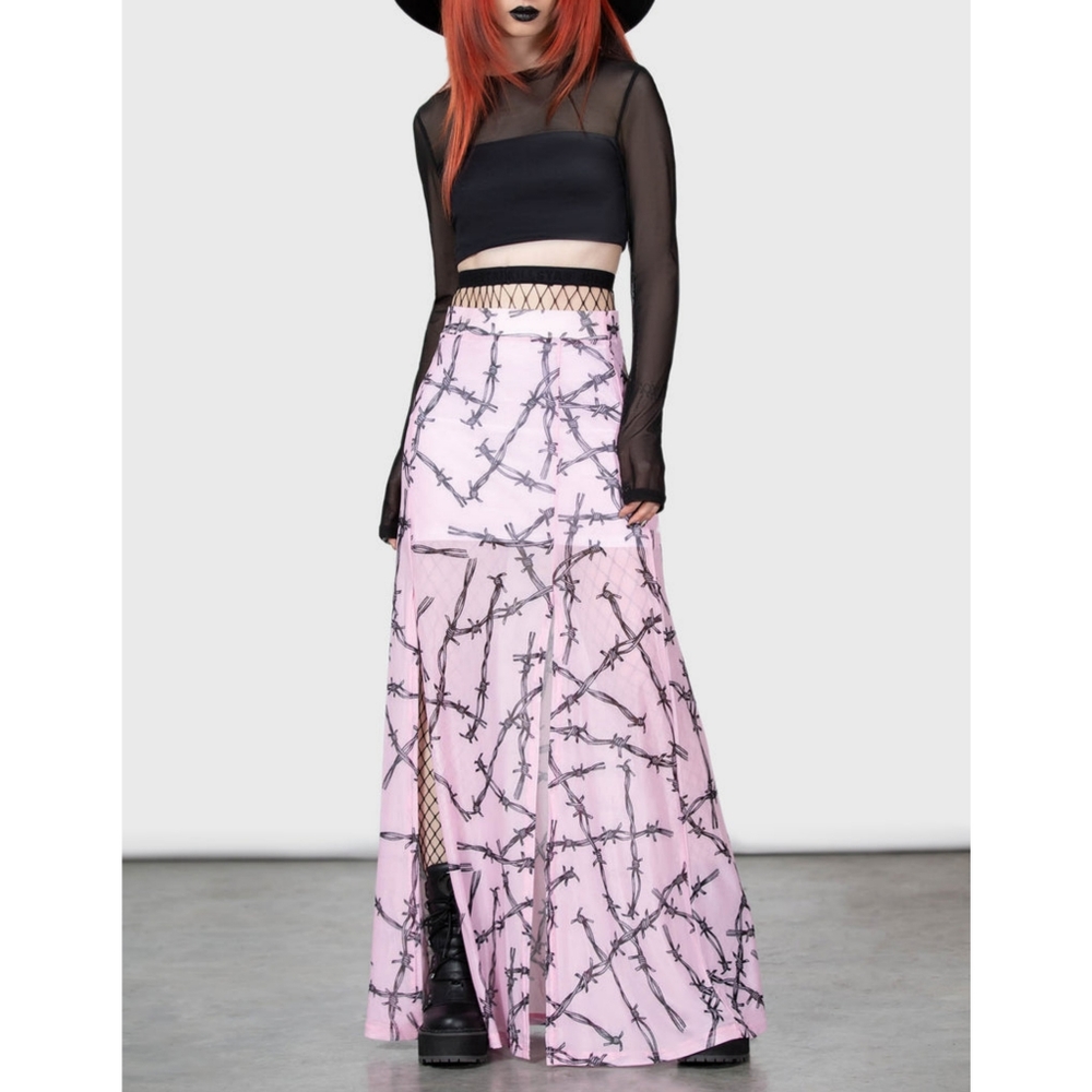 Killstar x Avril Lavigne Waxwork Midi Skirt